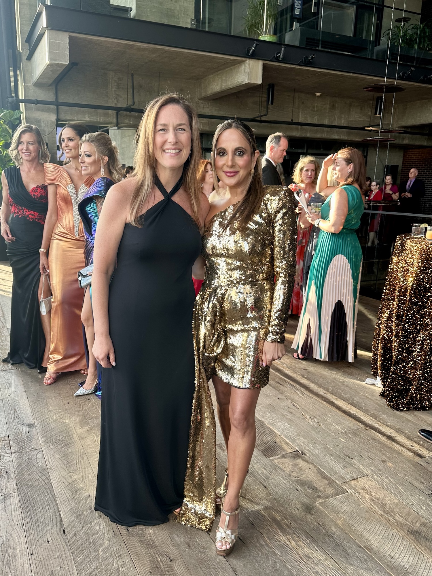 Allyson, Spring, Allyson Spring, AllysonSpring, Fairfax, VA, 45, Gold dress, Nadine Merabi